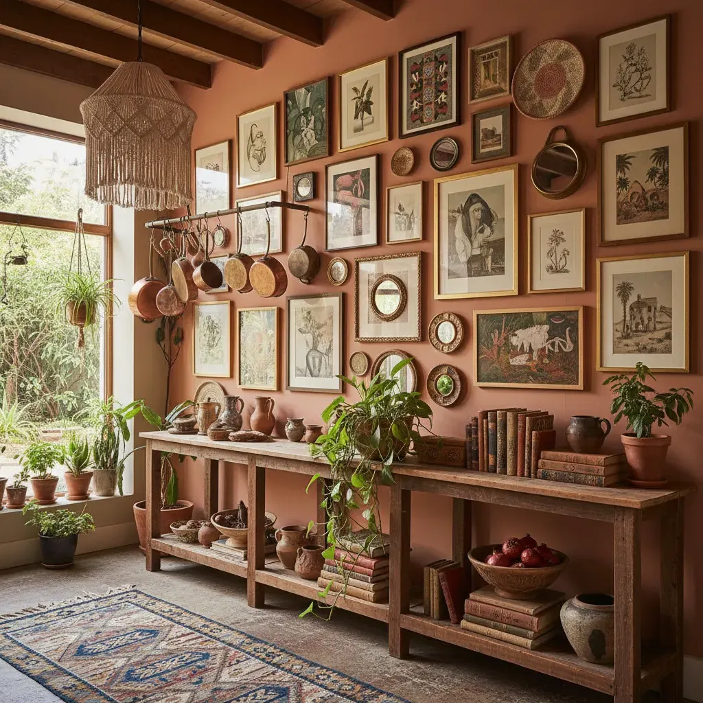 Bohemian Keuken - galerij wand