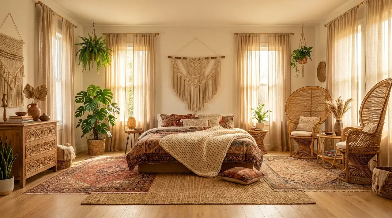 Bohemian slaapkamer