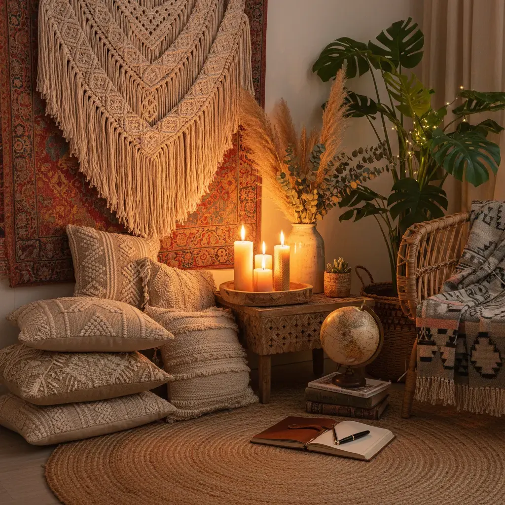 Bohemian Werkkamer - sfeervol hoekje