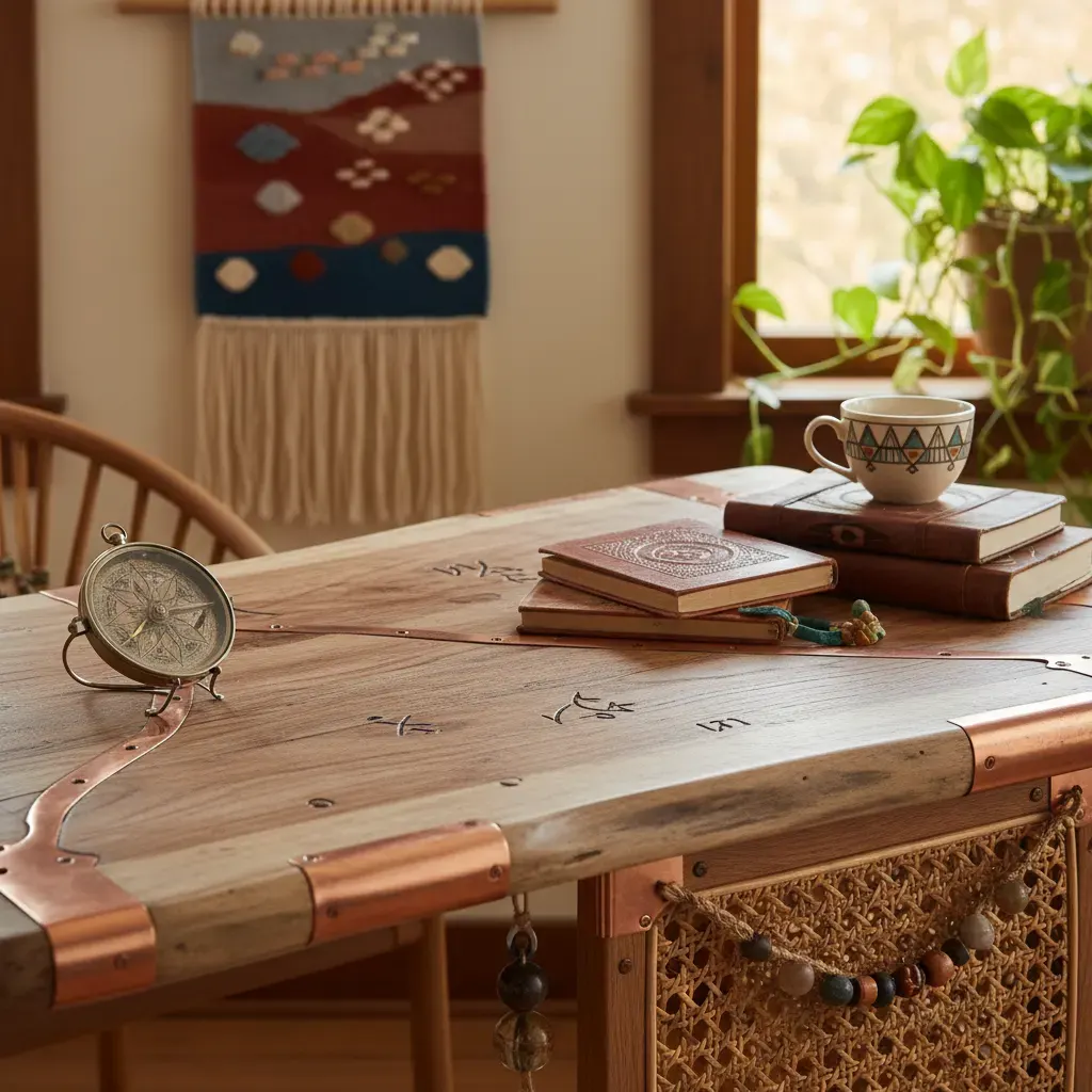 Bohemian Werkkamer - meubels en opstelling