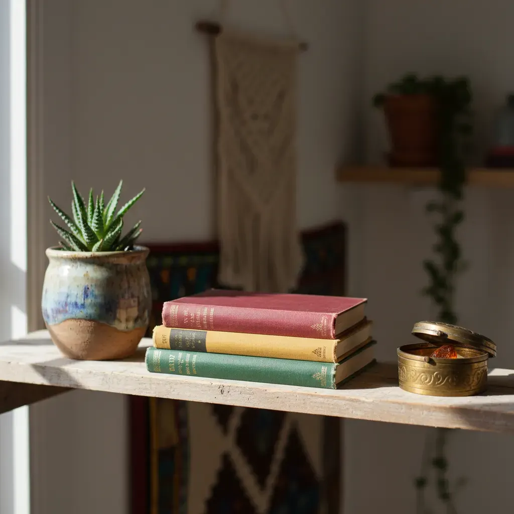 Bohemian Werkkamer - detail van materialen en textuur