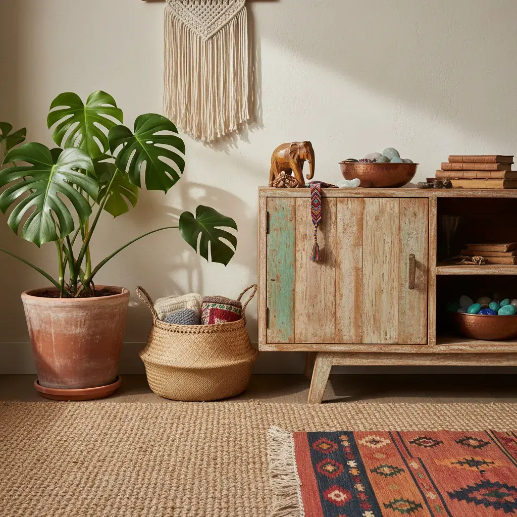 Bohemian Woonkamer - kleurenpalet en sfeer