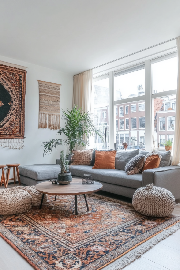 Bohemian Woonkamer - sfeervolle woonkamer 13