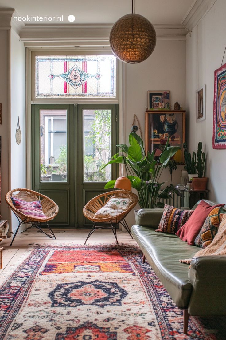 Bohemian Woonkamer - sfeervolle woonkamer 14