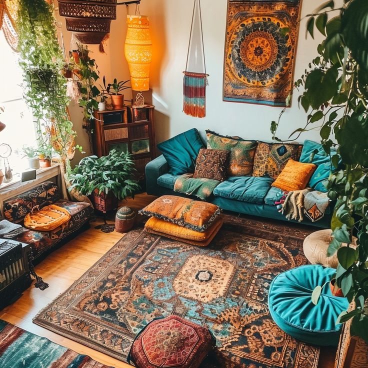 Bohemian Woonkamer - sfeervolle woonkamer 3