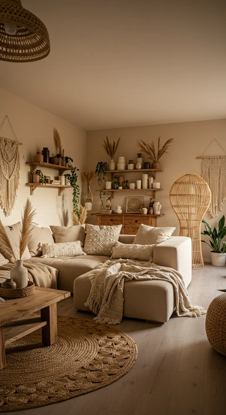 Bohemian Woonkamer - sfeervolle woonkamer 9