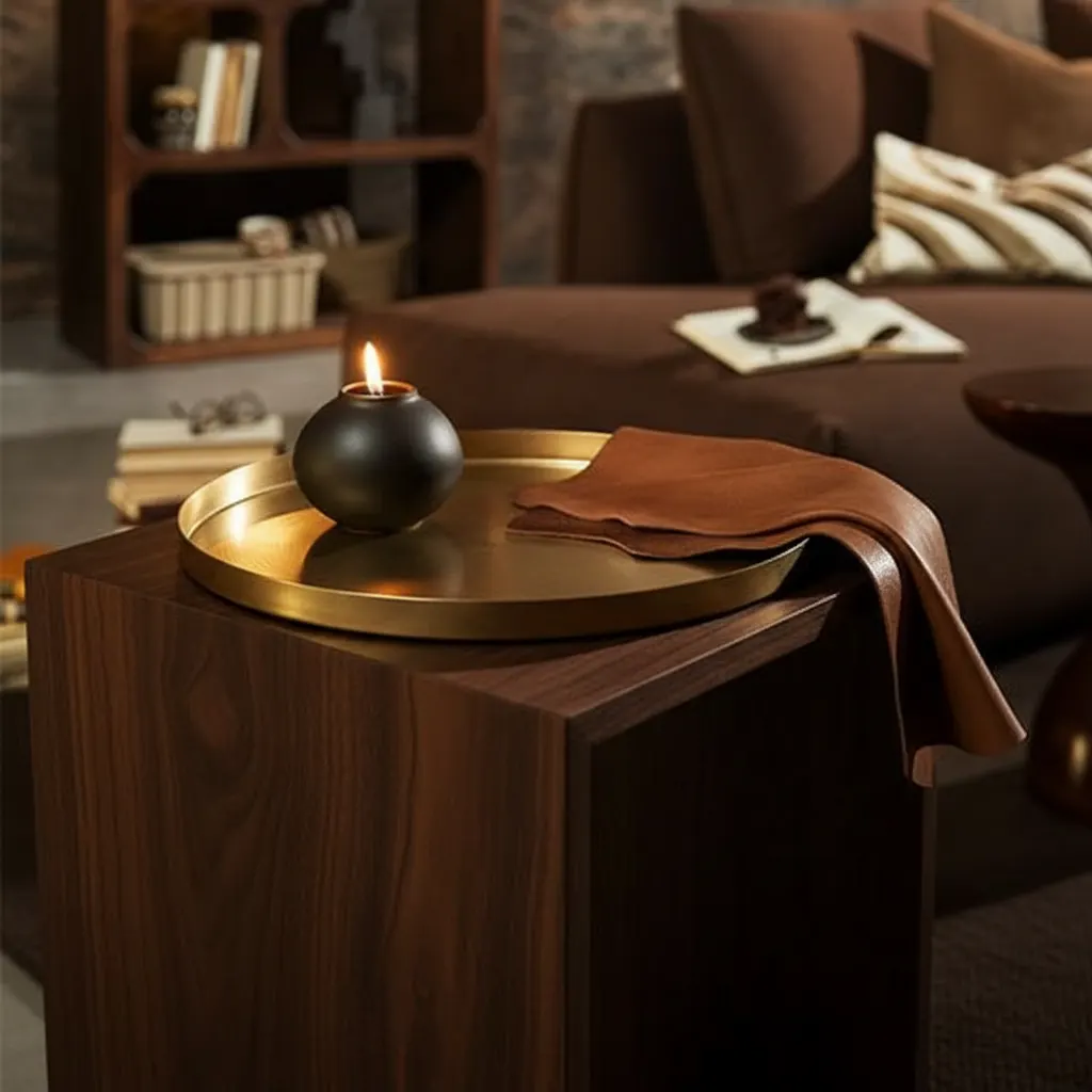 Bold Coffee Woonkamer - detail van materialen en textuur