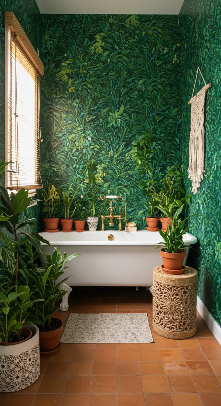 Botanisch Interieur Badkamer - sfeervolle badkamer 11