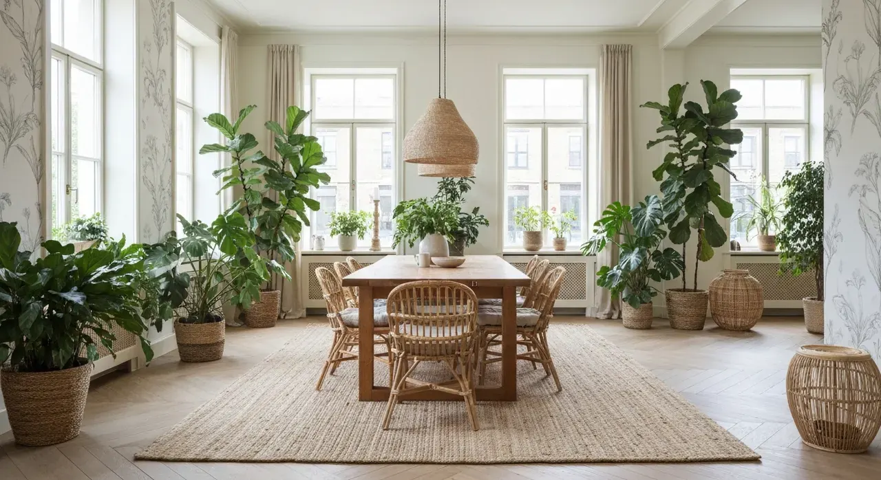 Botanisch Interieur eetkamer