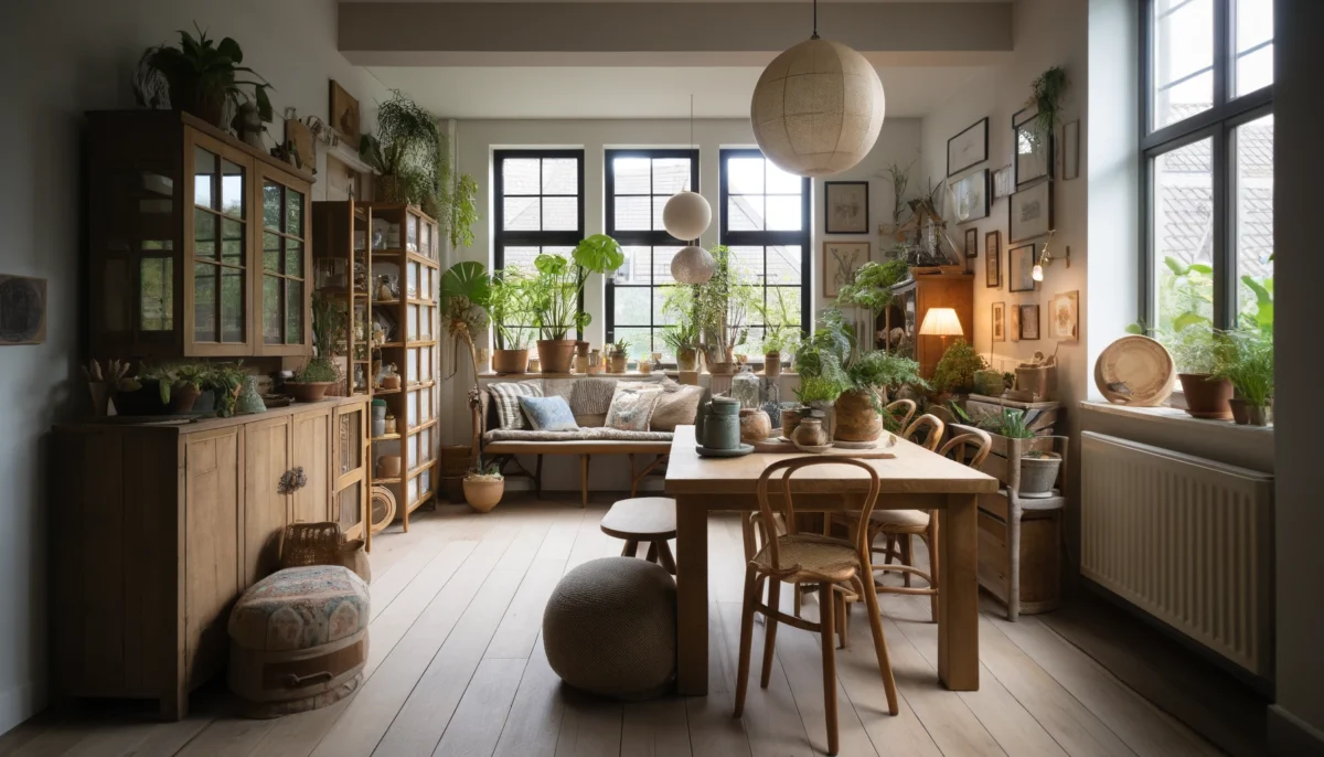 Botanisch Interieur Eetkamer - sfeervolle eetkamer 17