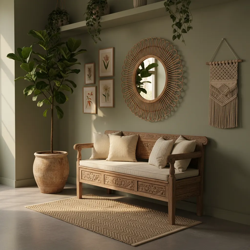 Botanisch Interieur Hal - kleurenpalet en sfeer