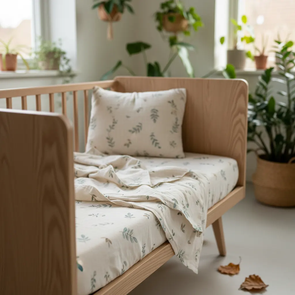 Botanisch Interieur Kinderkamer - detail van materialen en textuur