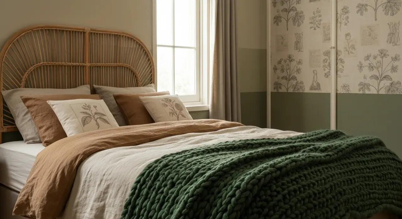 Botanisch Interieur Slaapkamer - kleurenpalet en sfeer