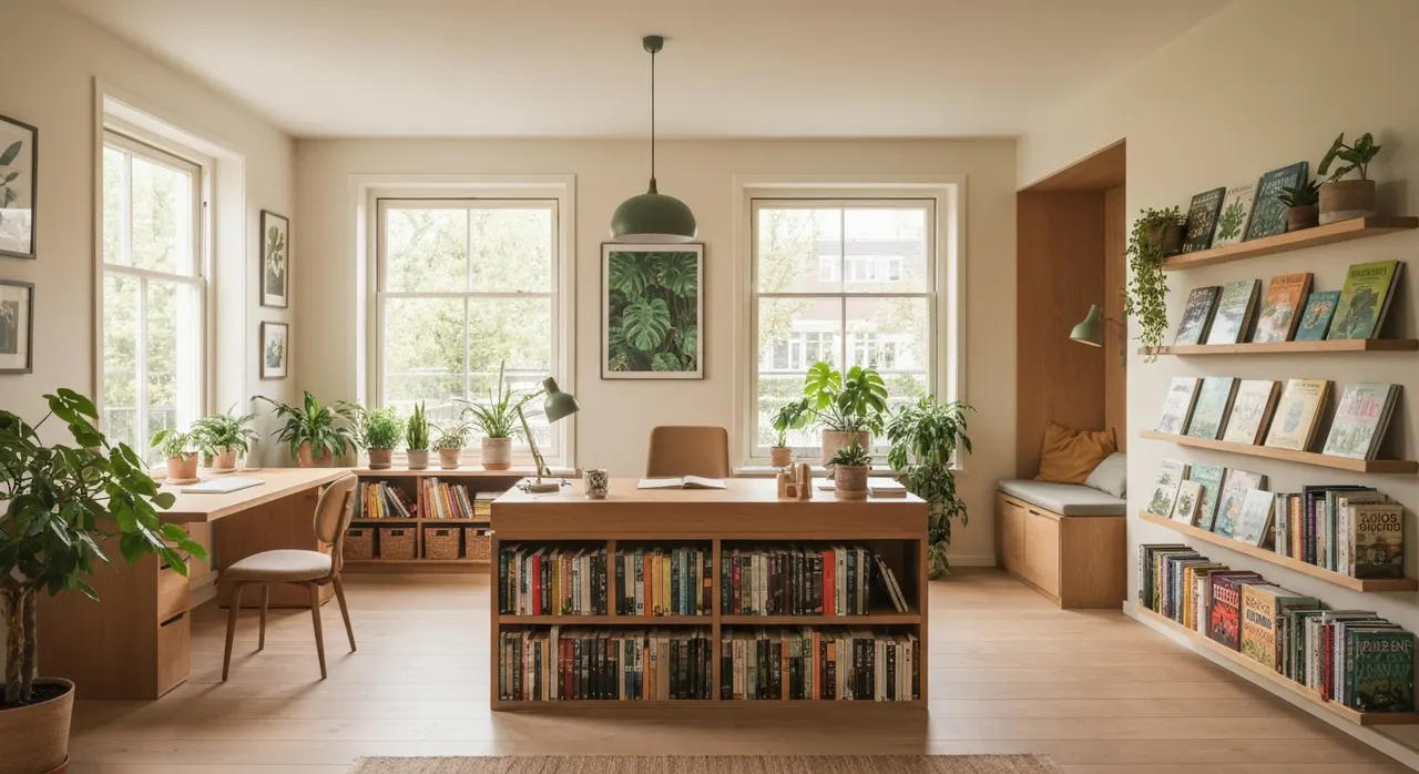 Botanisch Interieur werkkamer