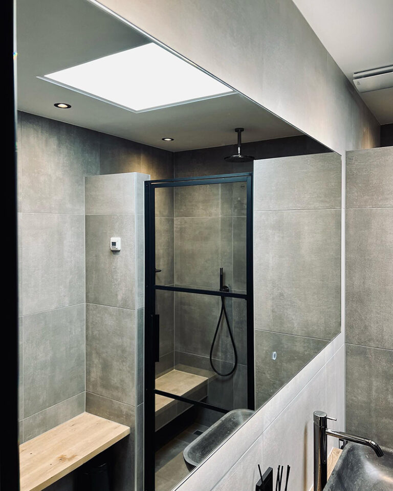 Brutalisme Badkamer - sfeervolle badkamer 9