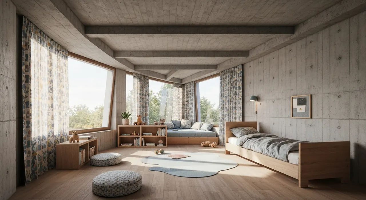 Brutalisme kinderkamer
