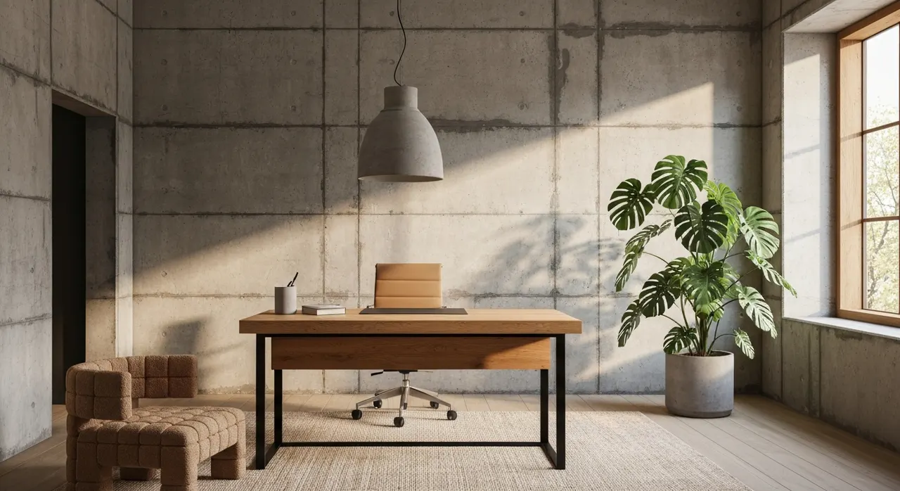 Brutalisme werkkamer
