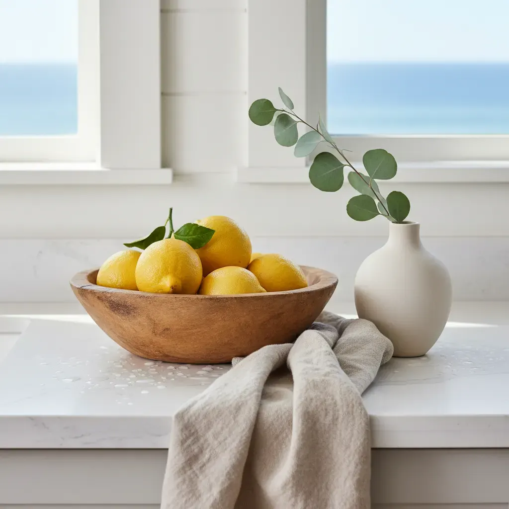 Coastal Keuken - detail van materialen en textuur