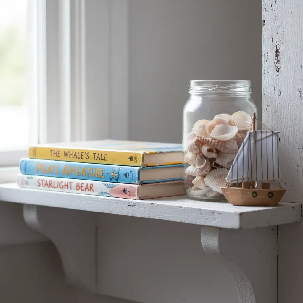 Coastal Kinderkamer - detail van materialen en textuur