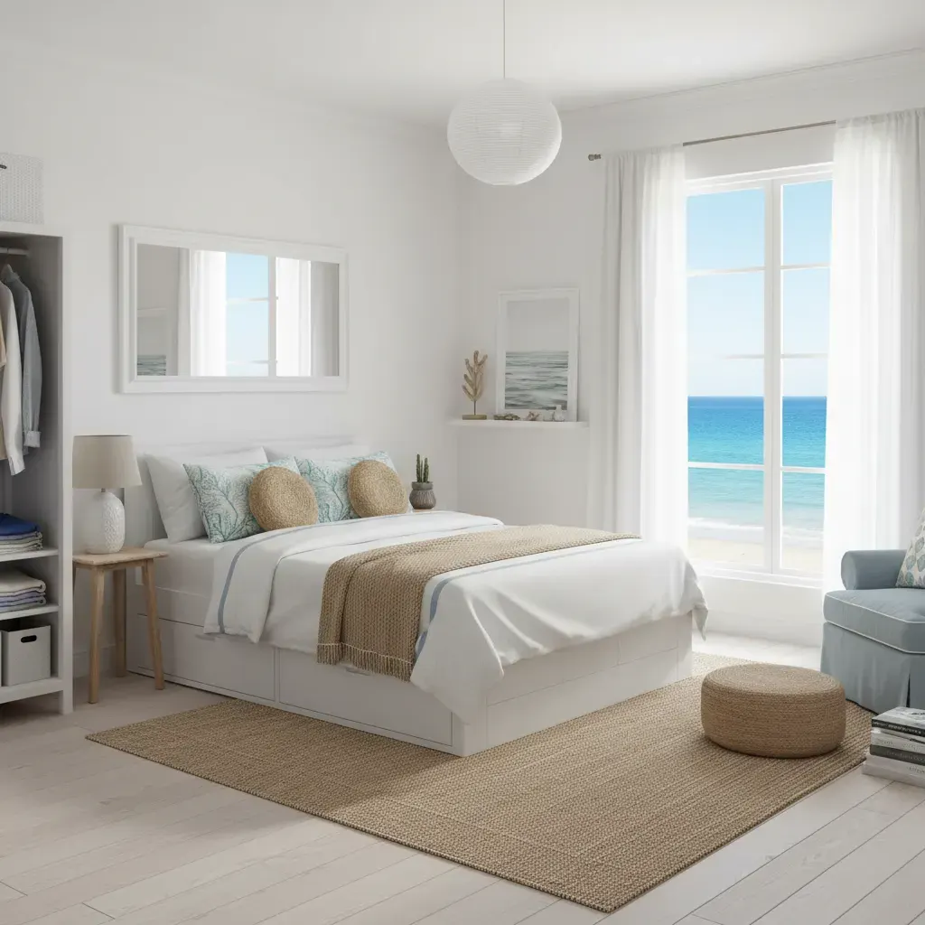 Coastal Slaapkamer - budgetvriendelijke look