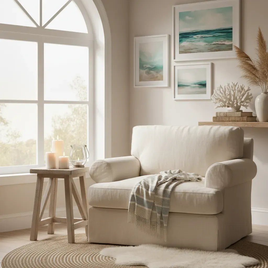 Coastal Woonkamer - sfeervol hoekje