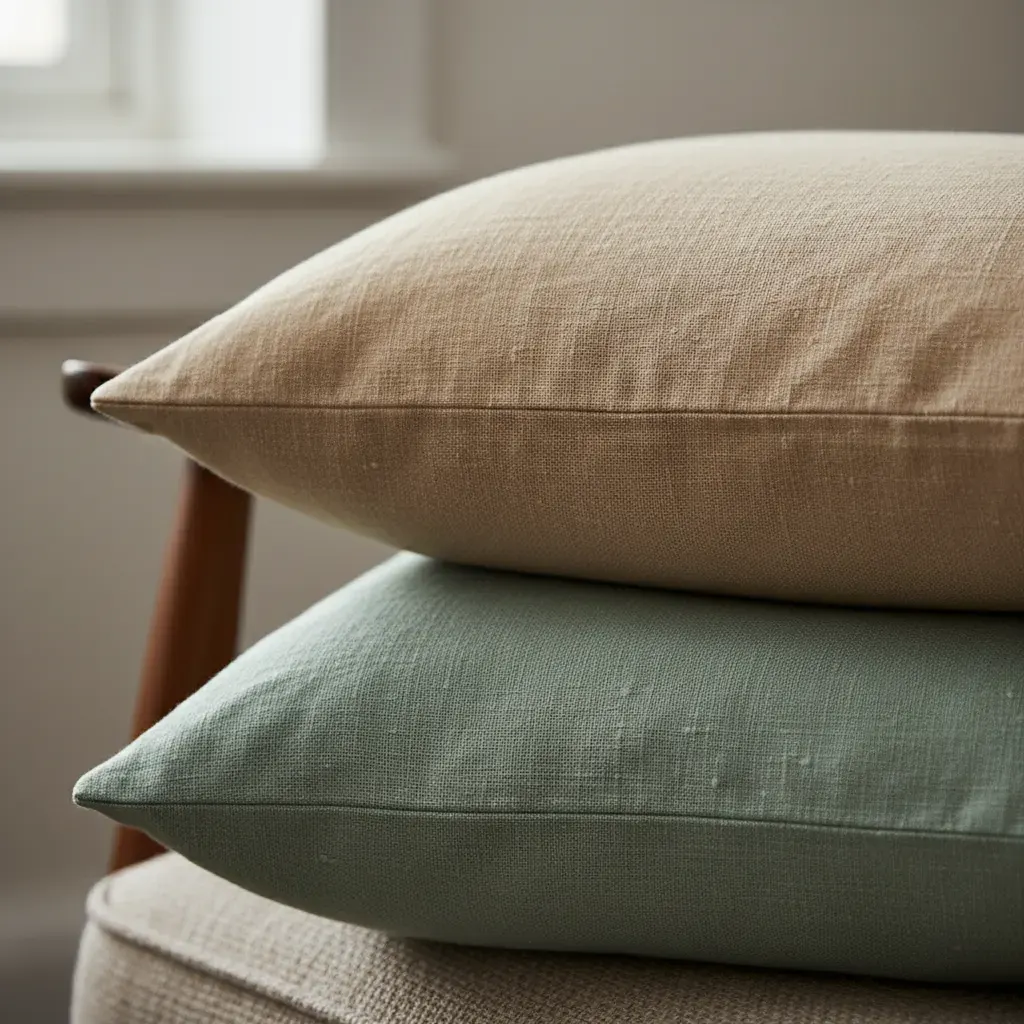 Coastal Woonkamer - detail van materialen en textuur