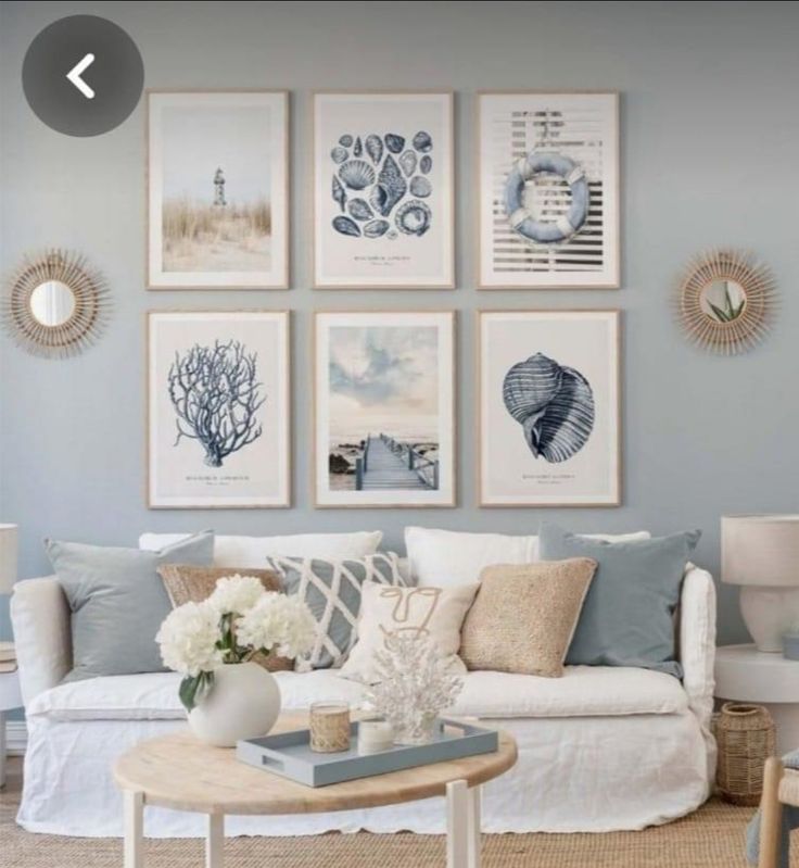 Coastal Woonkamer - sfeervolle woonkamer 1