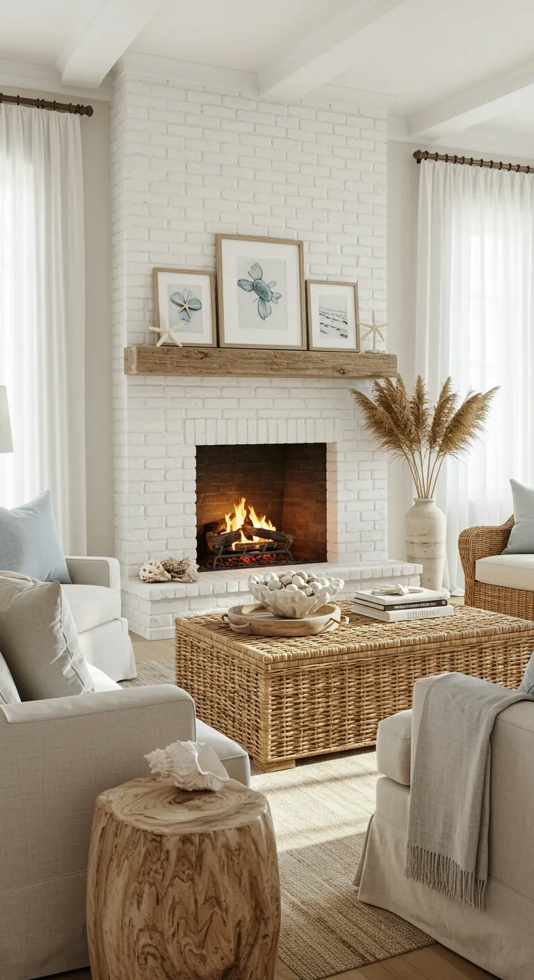 Coastal Woonkamer - sfeervolle woonkamer 18