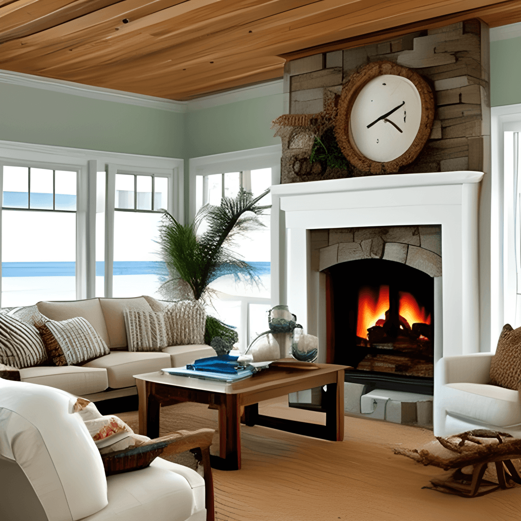 Coastal Woonkamer - sfeervolle woonkamer 2