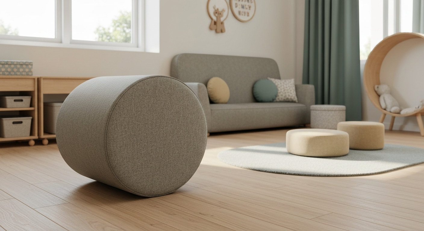 Comfort Maxxing Kinderkamer - detail van materialen en textuur
