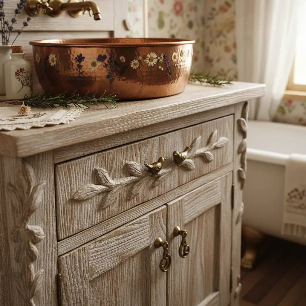 Cottagecore Badkamer - meubels en opstelling