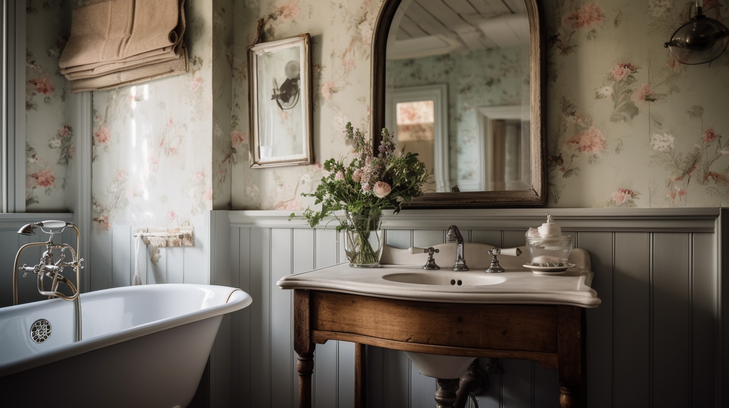 Cottagecore Badkamer - sfeervolle badkamer 1