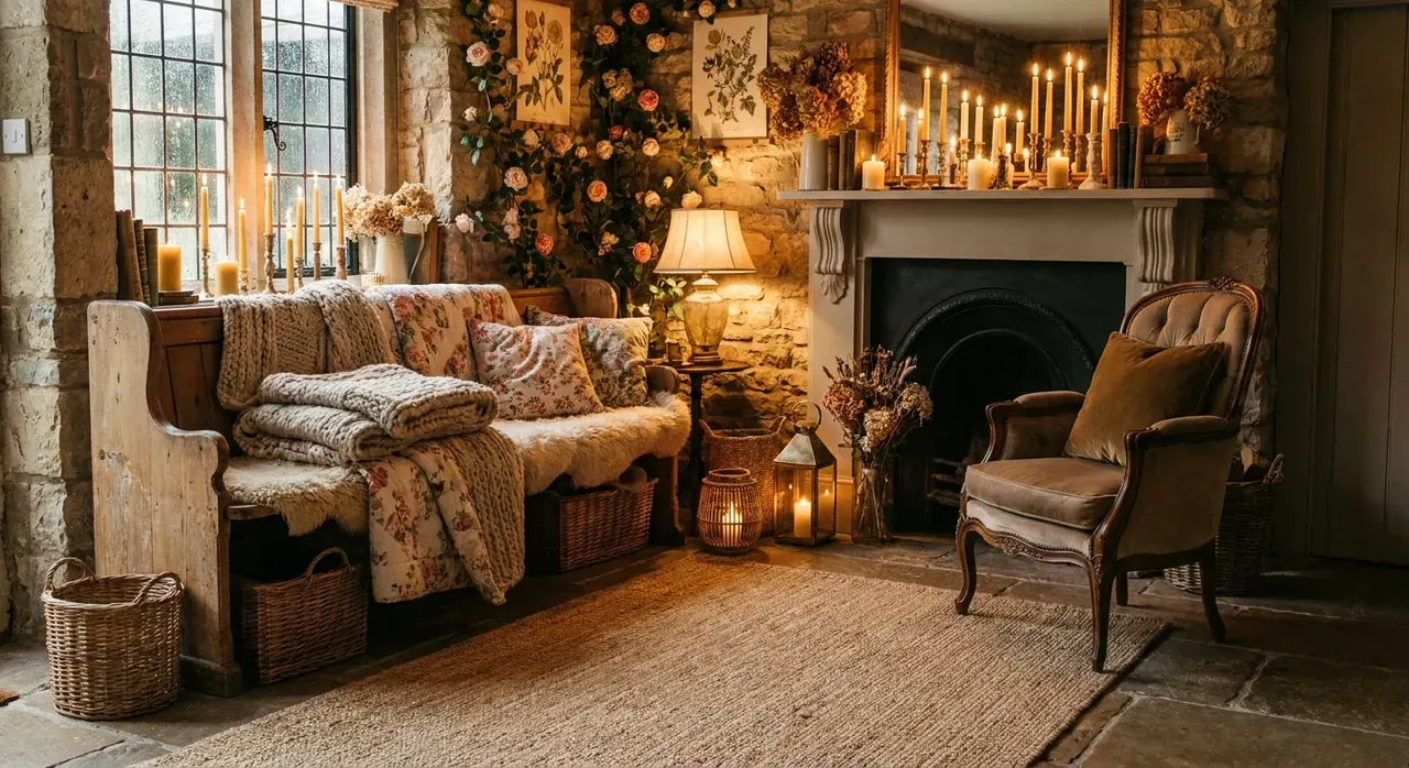 Cottagecore Hal - sfeervol hoekje