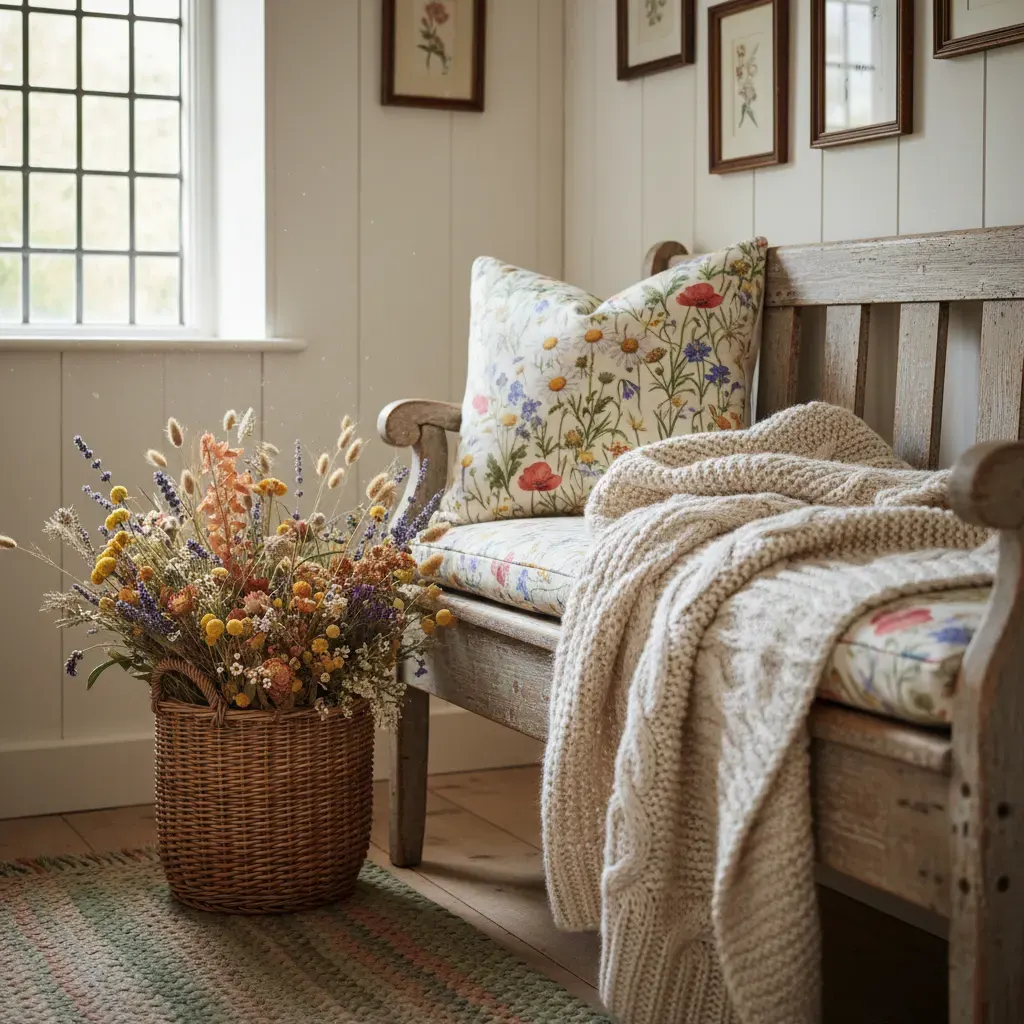 Cottagecore Hal - kleurenpalet en sfeer