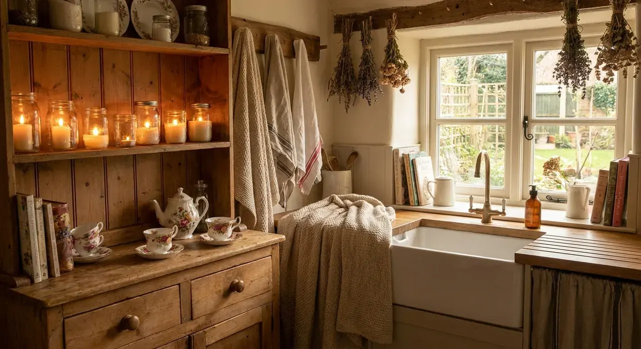 Cottagecore Keuken - sfeervol hoekje