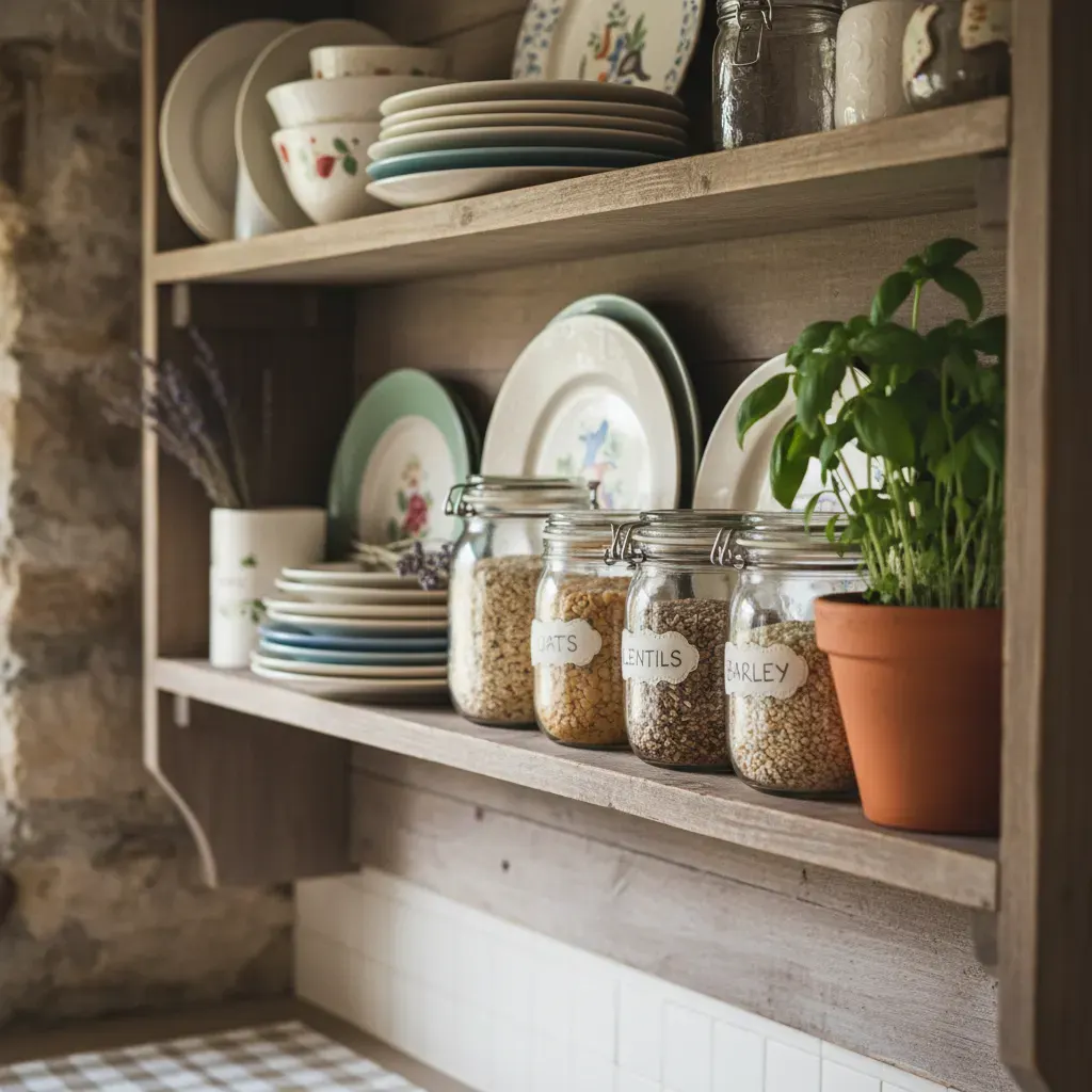 Cottagecore Keuken - detail van materialen en textuur