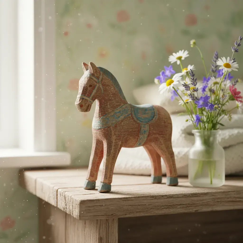 Cottagecore Kinderkamer - detail van materialen en textuur