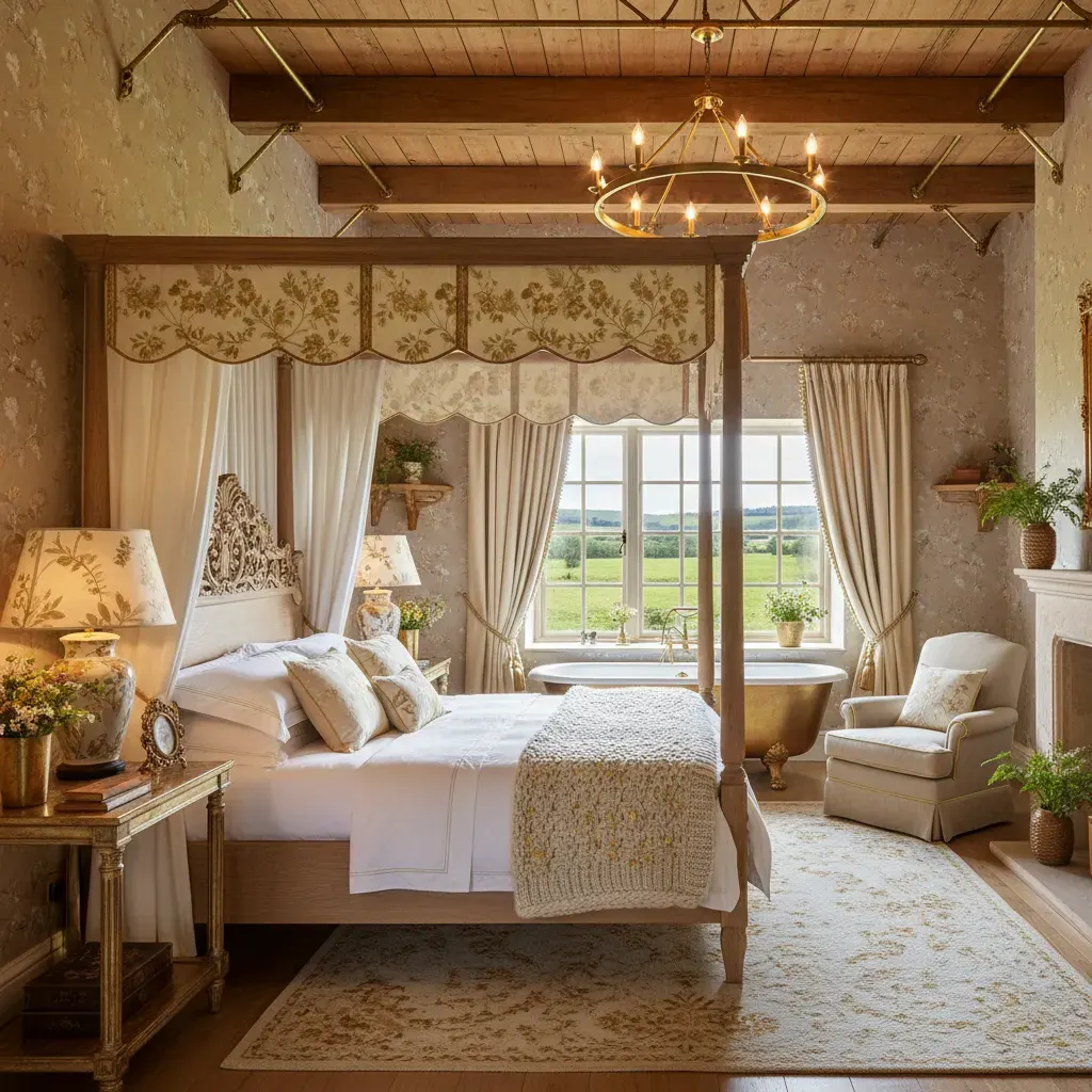 Cottagecore Slaapkamer - luxe variant