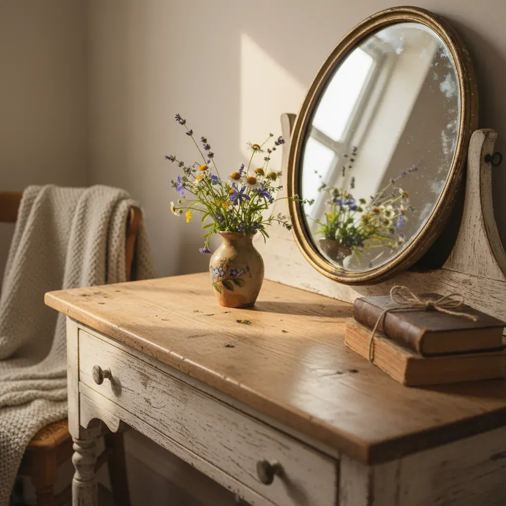 Cottagecore Slaapkamer - kleurenpalet en sfeer