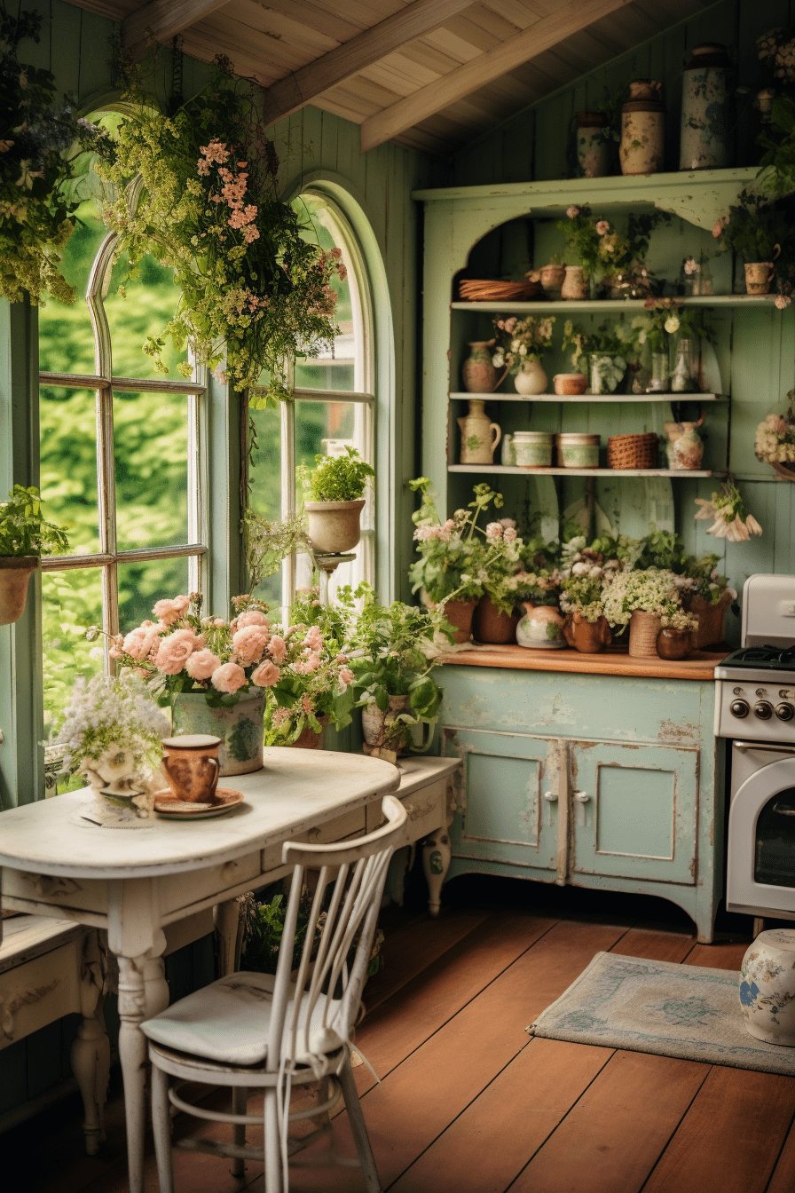 Cottagecore Werkkamer - sfeervolle werkkamer 13