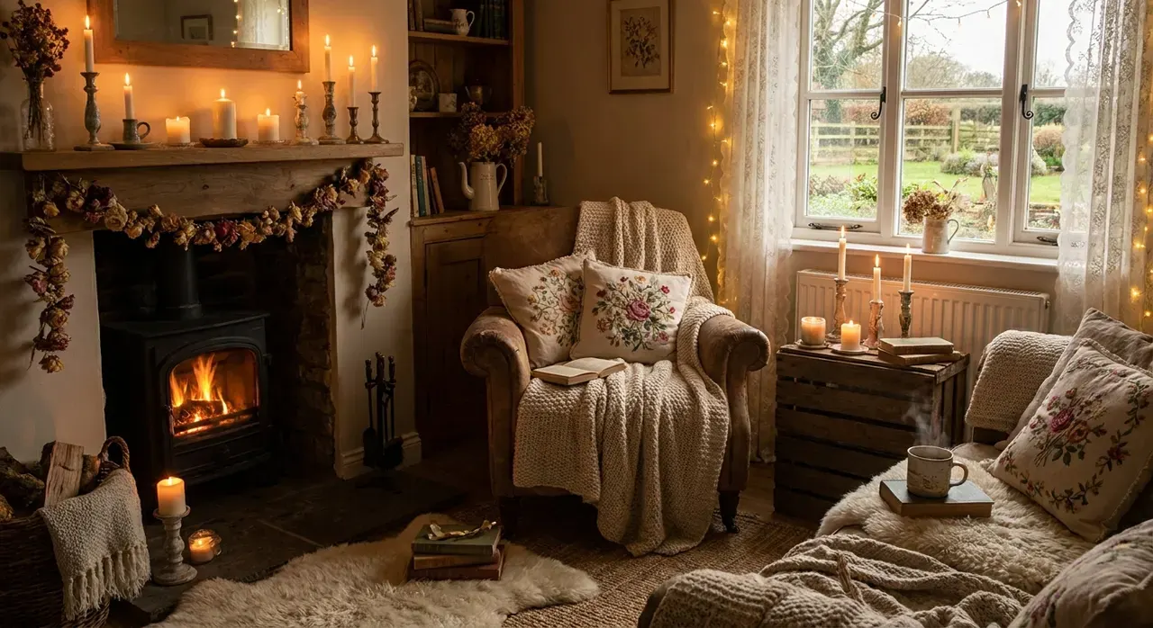 Cottagecore Woonkamer - sfeervol hoekje