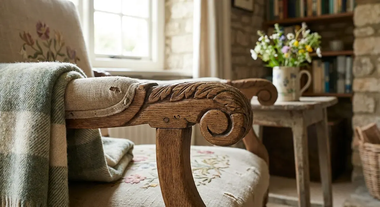 Cottagecore Woonkamer - meubels en opstelling