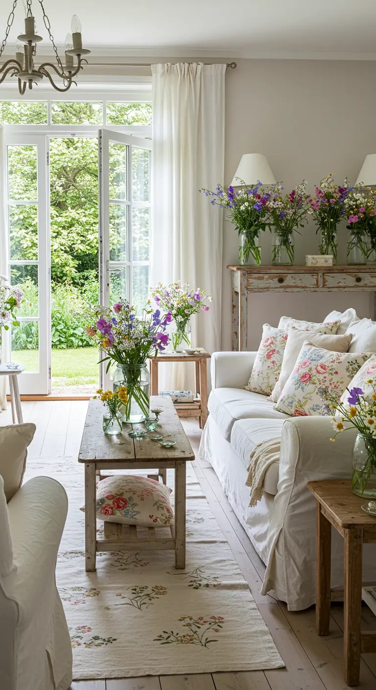 Cottagecore Woonkamer - sfeervolle woonkamer 6