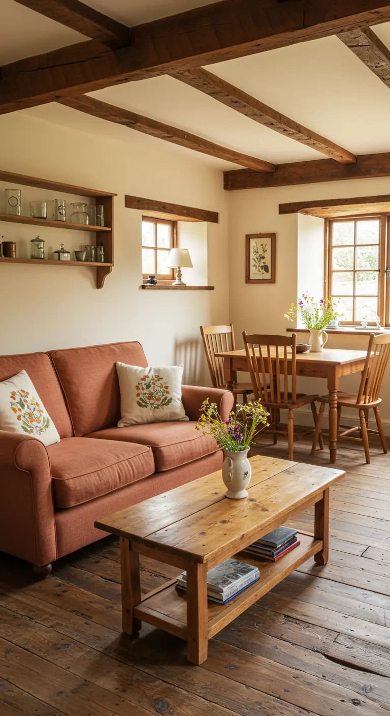 Cottagecore Woonkamer - sfeervolle woonkamer 7