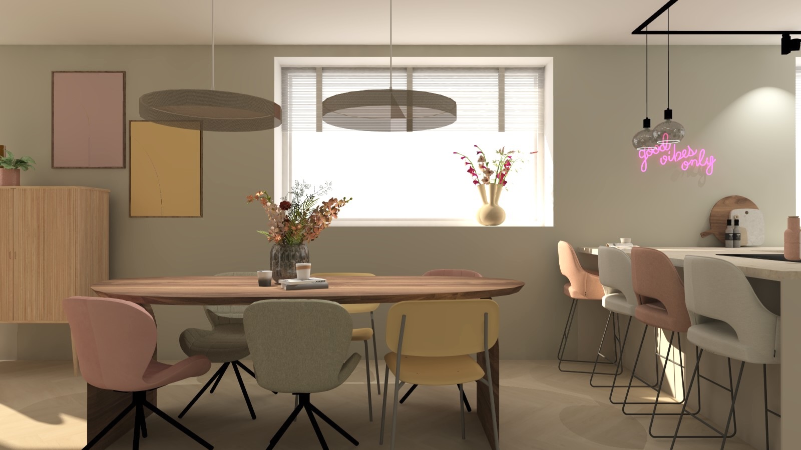 Dopamine Decor Eetkamer - sfeervolle eetkamer 11