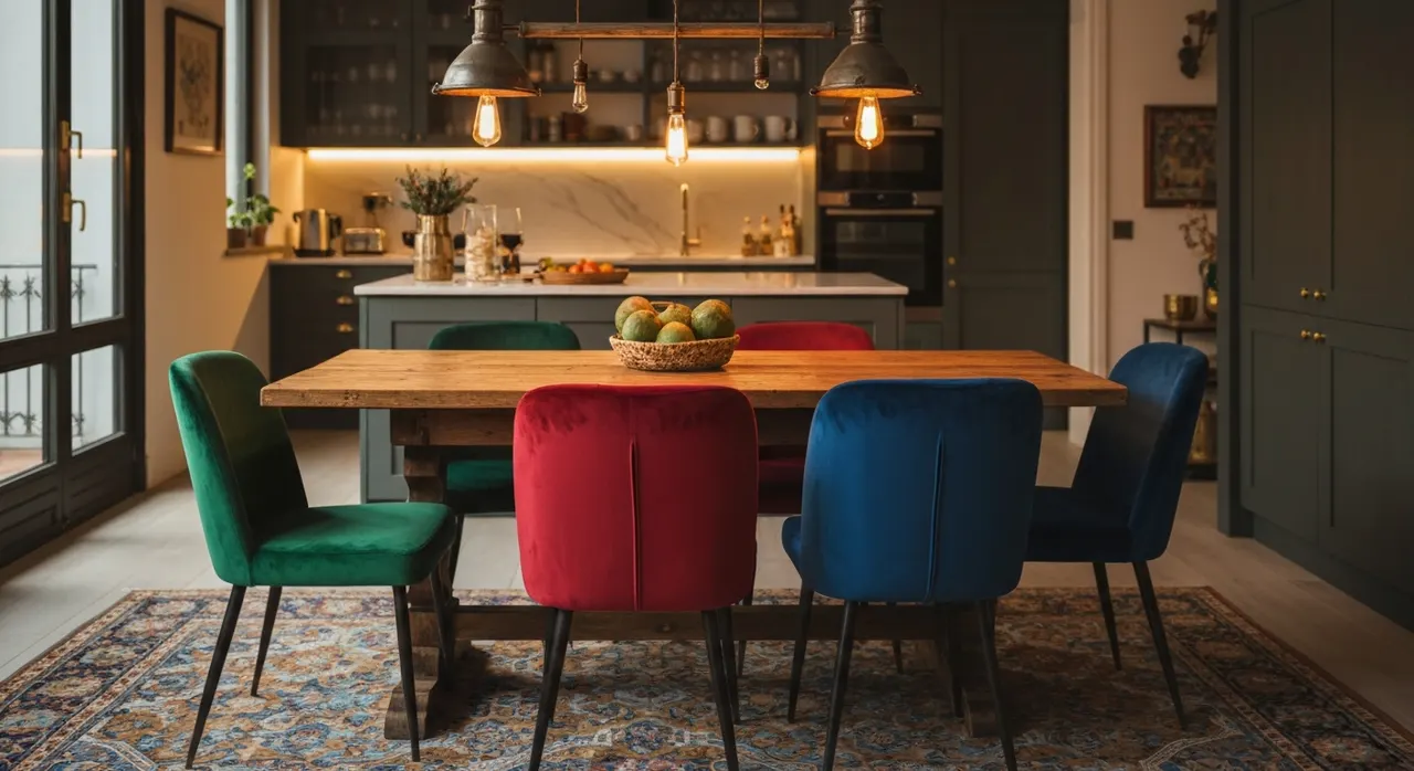 Eclectisch Keuken - kleurenpalet en sfeer