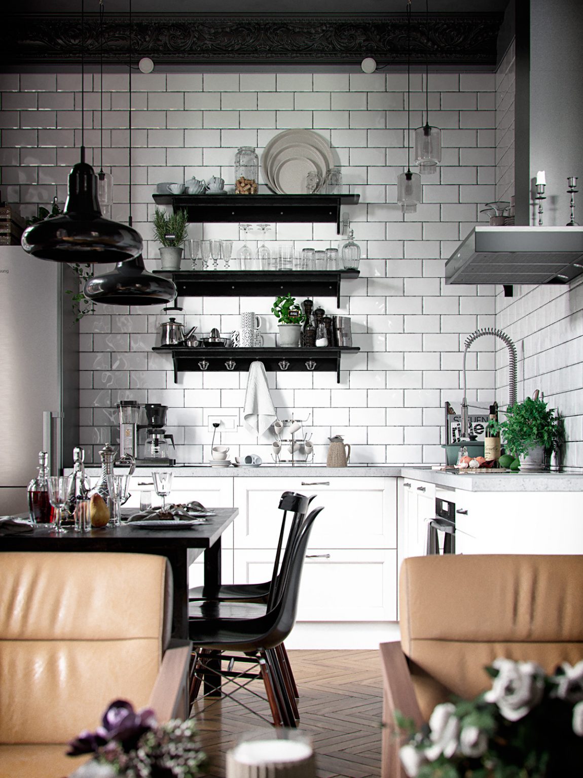 Eclectisch Keuken - sfeervolle keuken 7