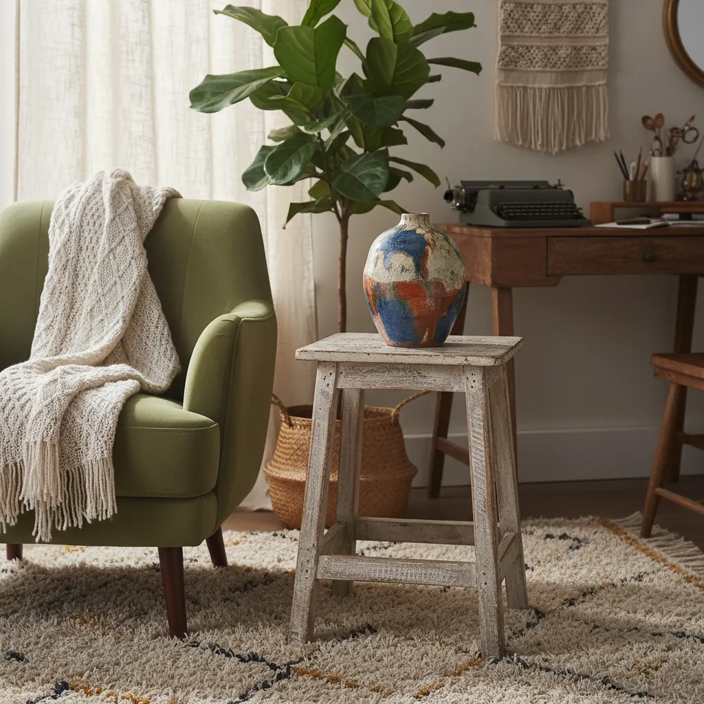 Eclectisch Werkkamer - kleurenpalet en sfeer