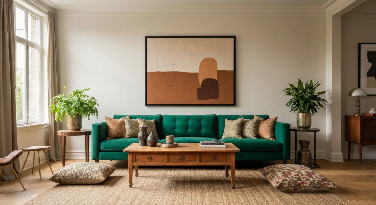 Eclectisch woonkamer