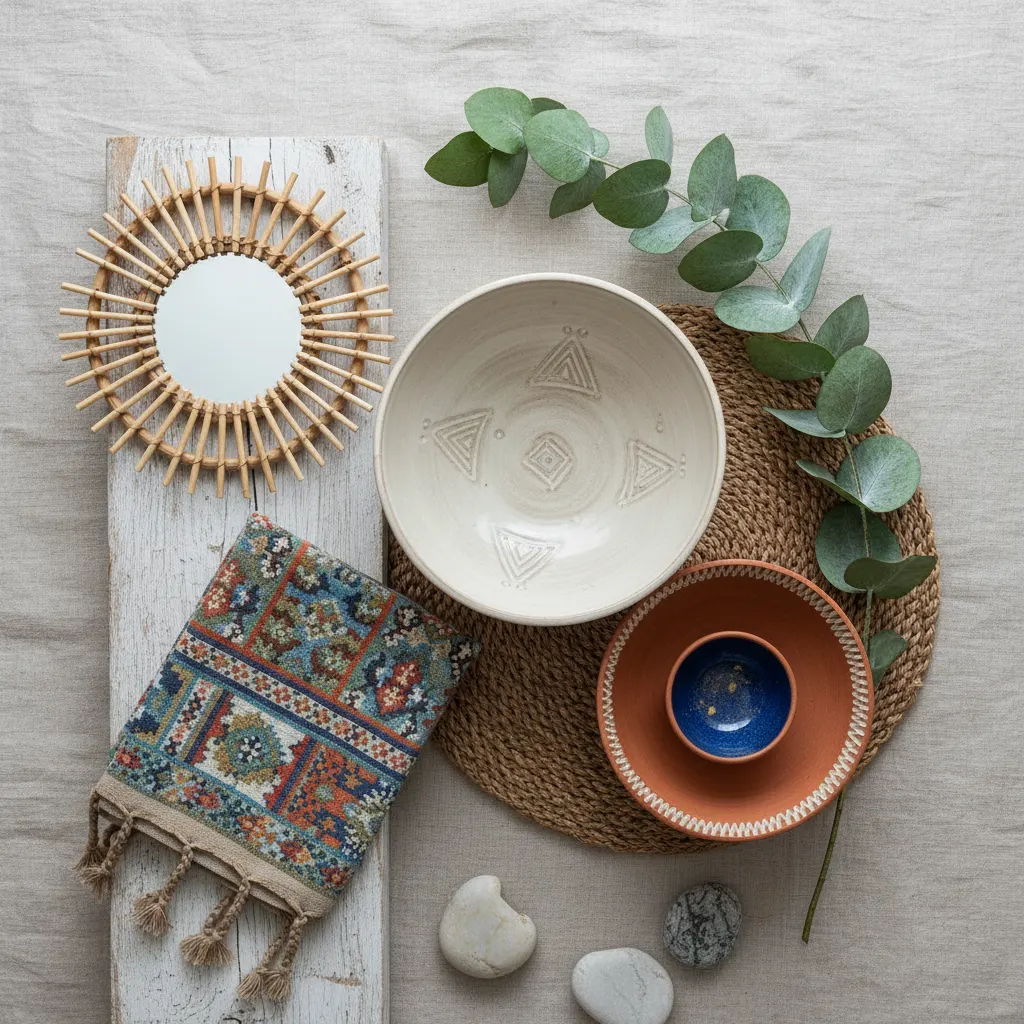 Ethnostijl Badkamer - inrichting en decoratie